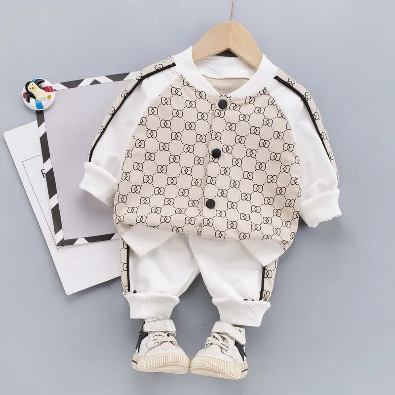 Baby Boy Clothes sets Autumn Casual Girl Clothing Suits Child Suit Sweatshirts Jackets+Sports pants Spring Kids suits 6M-5T