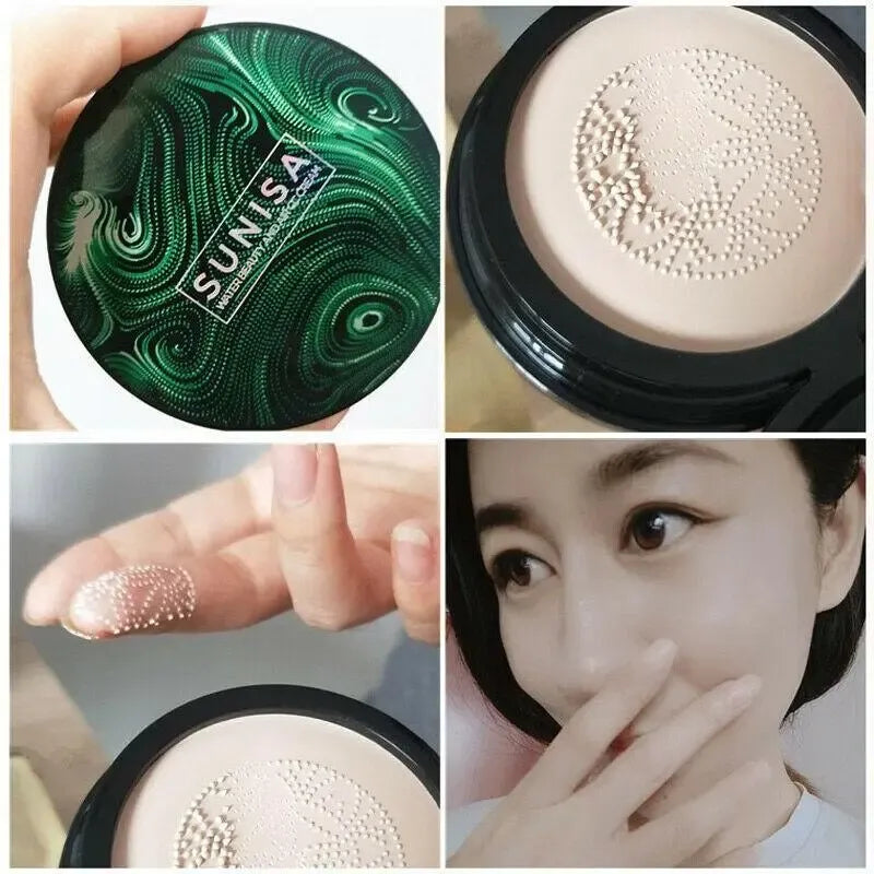 BB Creams Wholesale BB Air Cushion Foundation Mushroom Head CC Cream Concealer Whitening Makeup Cosmetics Waterproof Brighten Face Base Tone