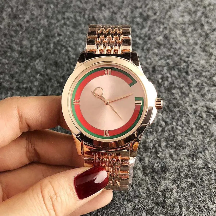 Brand Watch Women Girl Style Metal Steel Band Quartz Wrist Watches