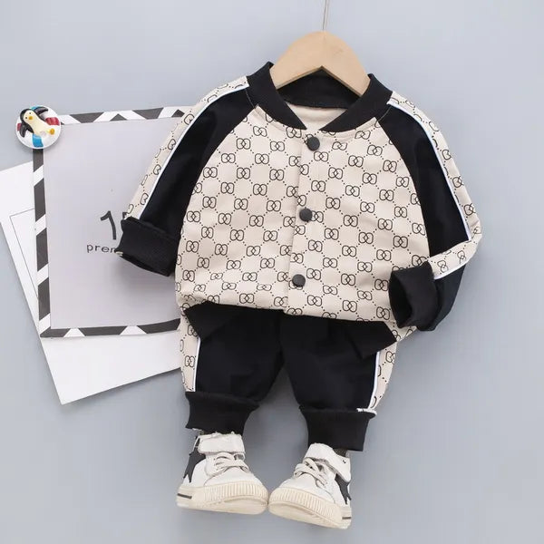 Baby Boy Clothes sets Autumn Casual Girl Clothing Suits Child Suit Sweatshirts Jackets+Sports pants Spring Kids suits 6M-5T