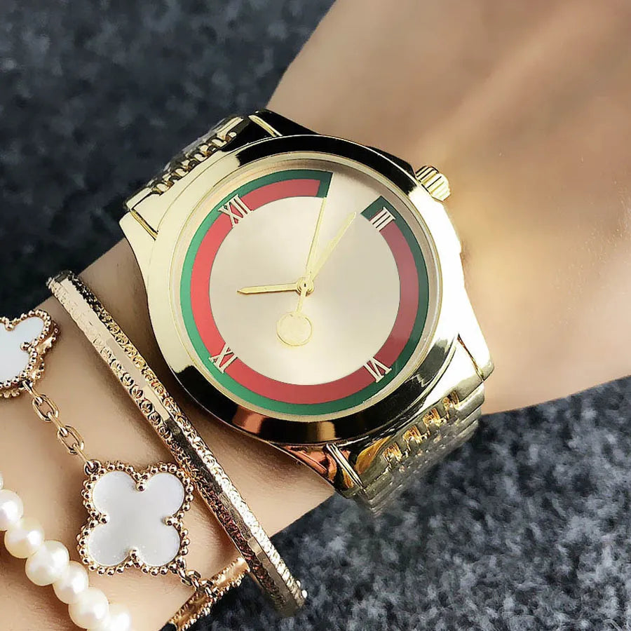 Brand Watch Women Girl Style Metal Steel Band Quartz Wrist Watches