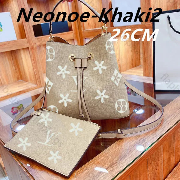 high quality NEONOE MM bucket bags Luxury wallet purses crossbody designer bag woman handbag shoulder bags designers women luxurys handbags M44020 Dhgate Bags