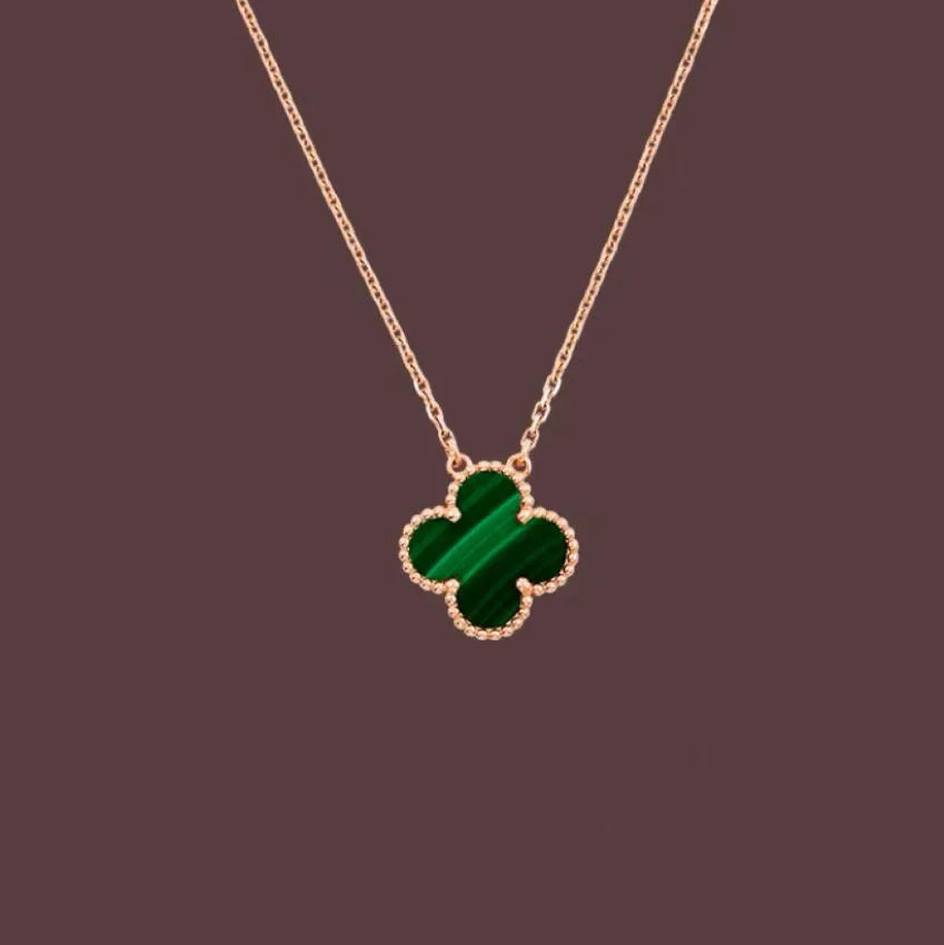 Fashion Pendant Necklaces for women Elegant 4/Four Leaf Clover locket Necklace Highly Quality Choker chains Designer Jewelry 18K Plated gold girls Gift