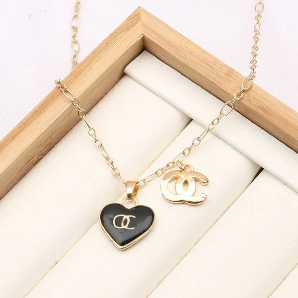 Luxury 18K Gold Plated Necklaces Jewlery Designer For Women Fashional Pendant Necklace Wedding Party Gift