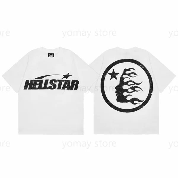 Tees Hellstar Tshirt Summer Fashion Mens Womens Designers T Shirts Long Sleeve Tops Cotton Tshirts Clothing Polos Short Sleeve High Quality Hellstars Clothes 1