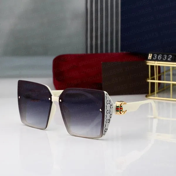 2023 HOT new Luxury Designer Brand square Sunglasses Designer Sunglass High Quality eyeglass Women Men Glasses Womens Sun glass UV400 lens Unisex With box 3621