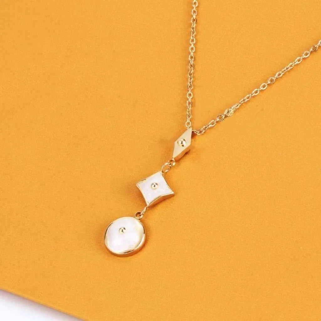 Designer jewelry necklaces women silver pendent mens necklace womens pendants necklaces ladies chains luxury jewlery girlfriend accessories wholesale L2