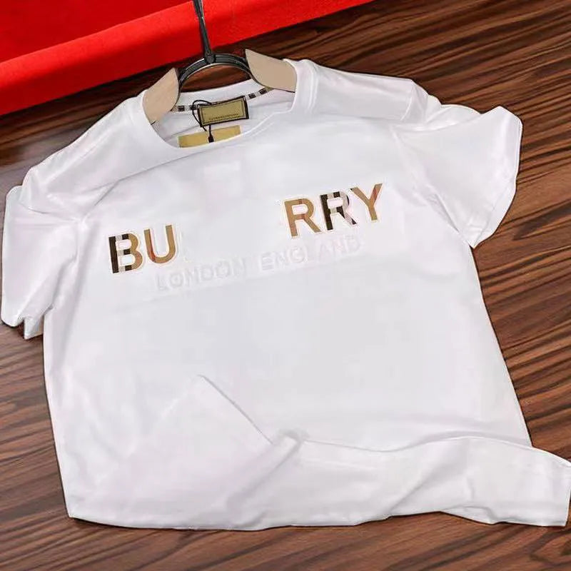 Men's T-shirt Europe France Luxury 3D alphabet graphic printed Logo Fashion Men don't bother me Short Sleeve T-shirt Women's BB Clothes Casual cotton T-shirt