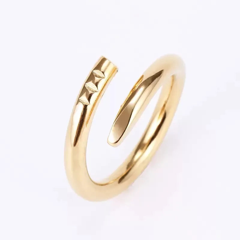 Band Nail Ring Love Ring Designer Jewelry Titanium Steel Rose Gold Silver Diamond Fashion Classic designer rings for Women woman Couples Lover Wedding Engagement