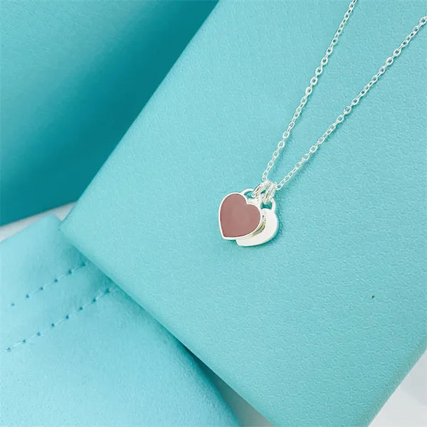 Love necklace heart pendant designer jewelry woman necklaces handbag circle charm luxury jewlery steel anniversary wedding gift womens necklaces designer chain