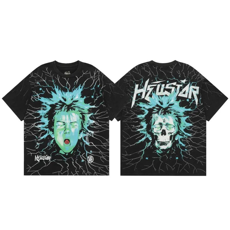 Tees Hellstar Tshirt Summer Fashion Mens Womens Designers T Shirts Long Sleeve Tops Cotton Tshirts Clothing Polos Short Sleeve High Quality Hellstars Clothes 1