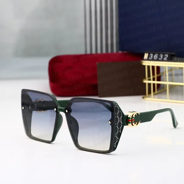 2023 HOT new Luxury Designer Brand square Sunglasses Designer Sunglass High Quality eyeglass Women Men Glasses Womens Sun glass UV400 lens Unisex With box 3621