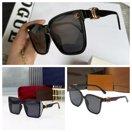 2023 HOT new Luxury Designer Brand square Sunglasses Designer Sunglass High Quality eyeglass Women Men Glasses Womens Sun glass UV400 lens Unisex With box 3621