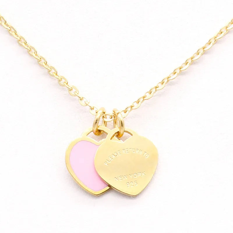 designer necklace for women jewlery gold necklaces fashion luxury jewelry heart pendant necklaces gifts