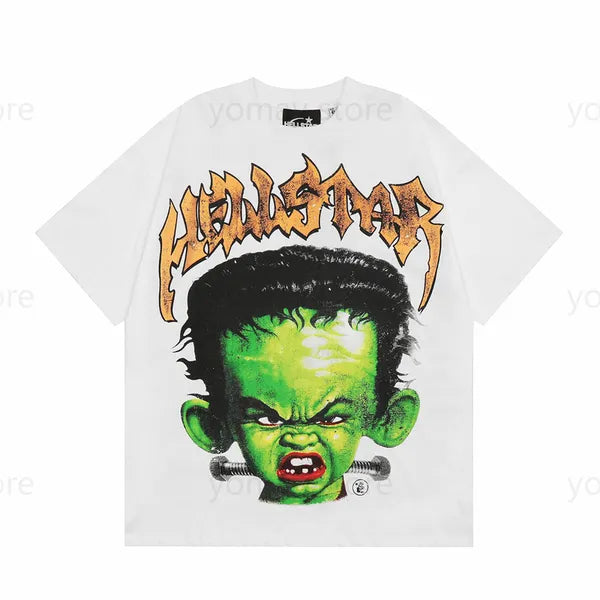 Tees Hellstar Tshirt Summer Fashion Mens Womens Designers T Shirts Long Sleeve Tops Cotton Tshirts Clothing Polos Short Sleeve High Quality Hellstars Clothes 1