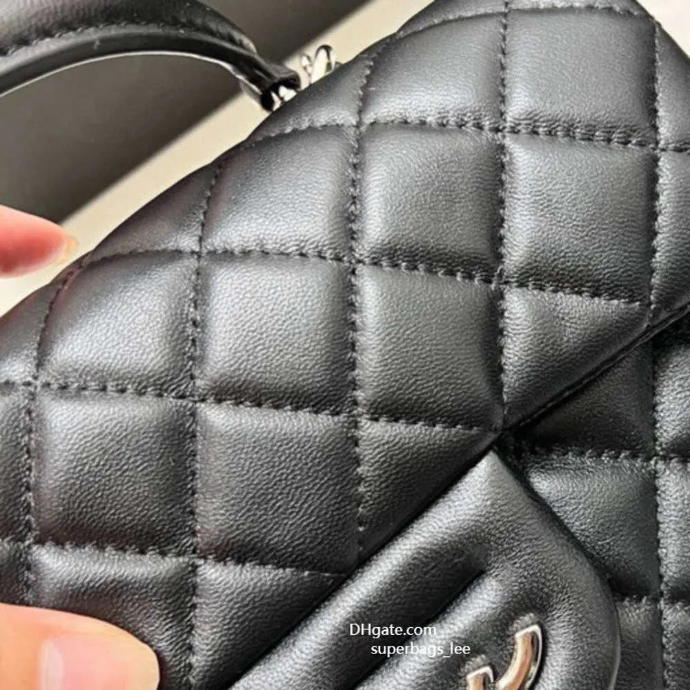 Luxury designer bag women mini bag classic cf shoulder bags diamond patterned real leather handbag womens fashion bags with box