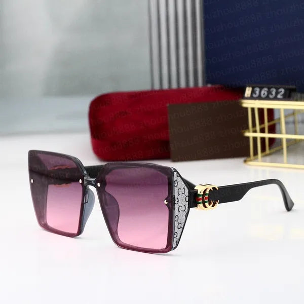 2023 HOT new Luxury Designer Brand square Sunglasses Designer Sunglass High Quality eyeglass Women Men Glasses Womens Sun glass UV400 lens Unisex With box 3621